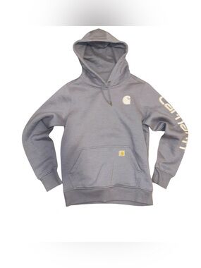 Carhartt Lavender/Purple Pullover Hoodie with Logo Print